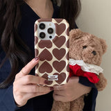 Boogzel Apparel Brown Heart IPhone Case, view 6