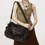 Boogzel Apparel Brown Multi Pocket Shoulder Bag, view 3