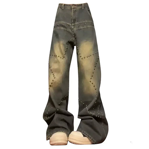 Boogzel Apparel Brown Star Rivet Jeans