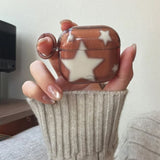 Boogzel Apparel Brown Stars Airpods Case, view 4