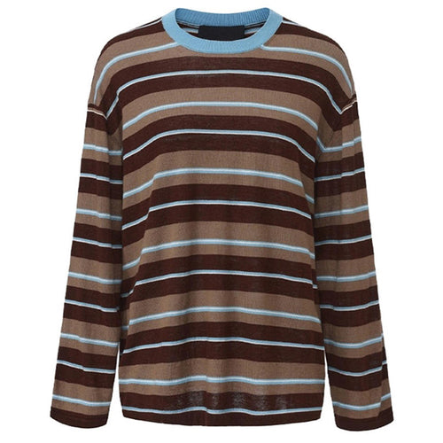 Boogzel Apparel Brown Sugar Stripes Sweater