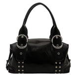 Boogzel Apparel Buckle Up Studded Y2K Shoulder Bag, view 2