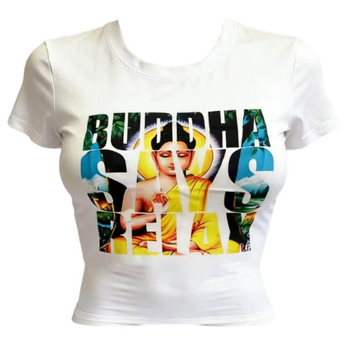 Boogzel Apparel Buddha Says Relax Baby Tee