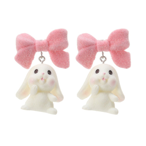 Boogzel Apparel Bunny Bow Earrings