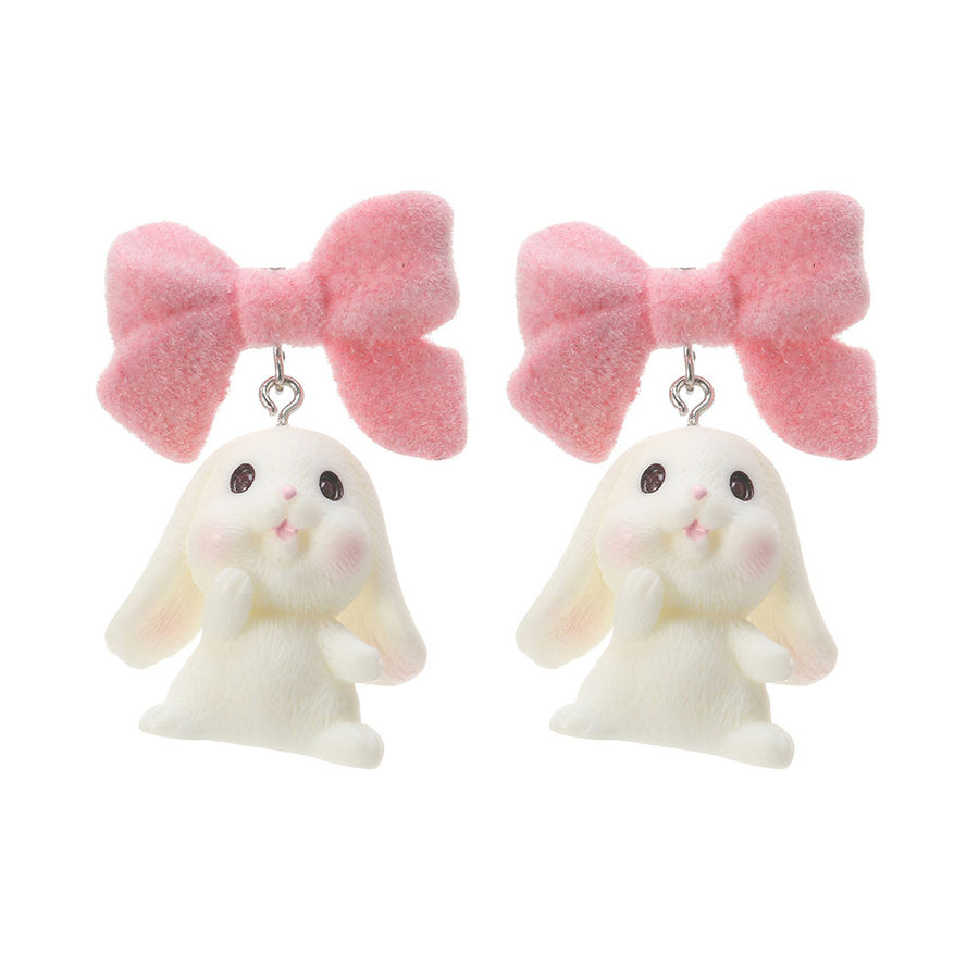 Boogzel Apparel Bunny Bow Earrings