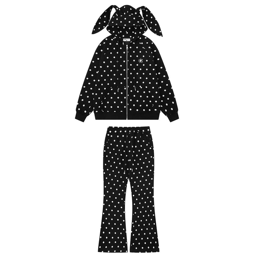 Boogzel Apparel Bunny Polka Dot Hoodie Pants Co-ord