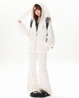 Boogzel Apparel Bunny Polka Dot Hoodie Pants Co-ord, view 4