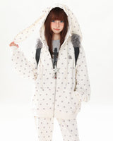Boogzel Apparel Bunny Polka Dot Hoodie Pants Co-ord, view 5