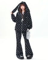 Boogzel Apparel Bunny Polka Dot Hoodie Pants Co-ord, view 6