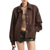 Boogzel Apparel Burnt Sugar Suede Jacket, view 4