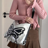 Boogzel Apparel Butterfly Aesthetic Handbag, view 5