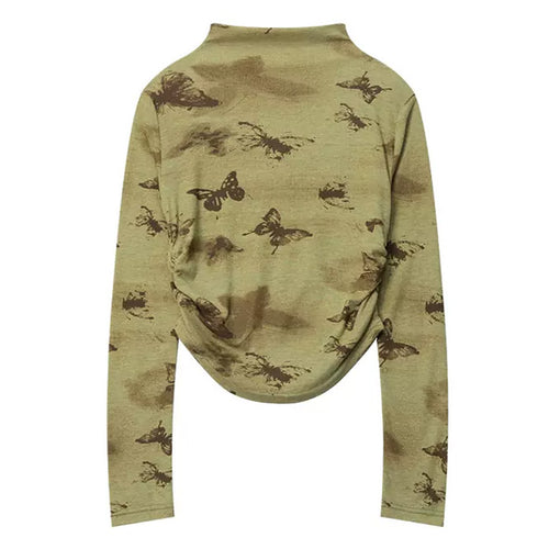 Boogzel Apparel Butterfly Aesthetic Long Sleeve Top