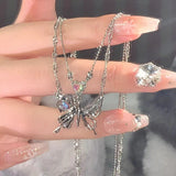 Boogzel Apparel Butterfly Aesthetic Necklace, view 2