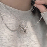 Boogzel Apparel Butterfly Aesthetic Necklace, view 4