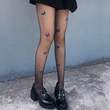 Boogzel Apparel Butterfly Aesthetic Tights, view 2