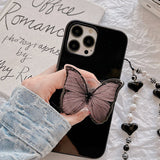 Boogzel Apparel Butterfly Beaded Chain iPhone Case, view 3