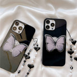 Boogzel Apparel Butterfly Beaded Chain iPhone Case, view 4