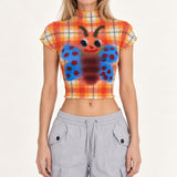 Boogzel Apparel Butterfly Buzz Mesh Top, view 2