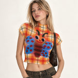 Boogzel Apparel Butterfly Buzz Mesh Top, view 3