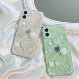 Boogzel Apparel Butterfly Clear iPhone Case, view 2