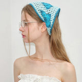 Boogzel Apparel Butterfly Crochet Triangle Bandana, view 2