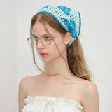 Boogzel Apparel Butterfly Crochet Triangle Bandana, view 4