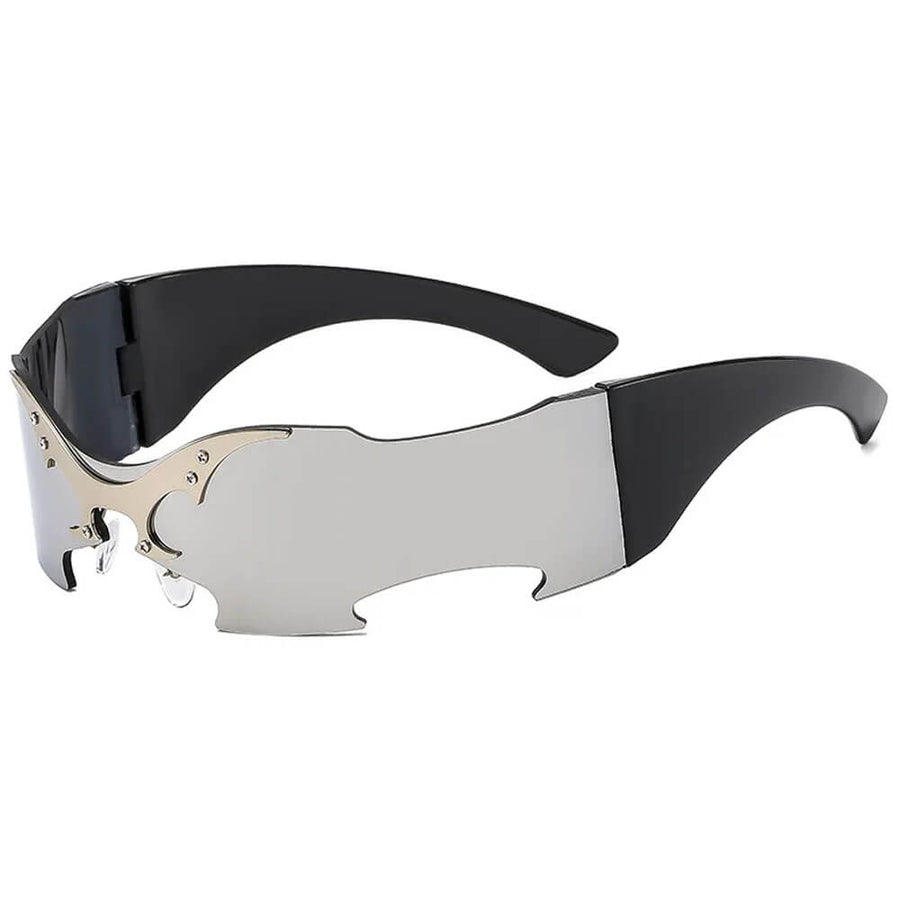 Boogzel Apparel Butterfly Effect Futuristic Shield Sunglasses