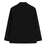 Boogzel Apparel Butterfly Embroidery Black Blazer, view 2