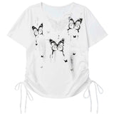 Boogzel Apparel Butterfly Graphic T-Shirt, view 2