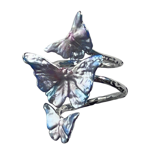 Boogzel Apparel Butterfly Iridescent Ring