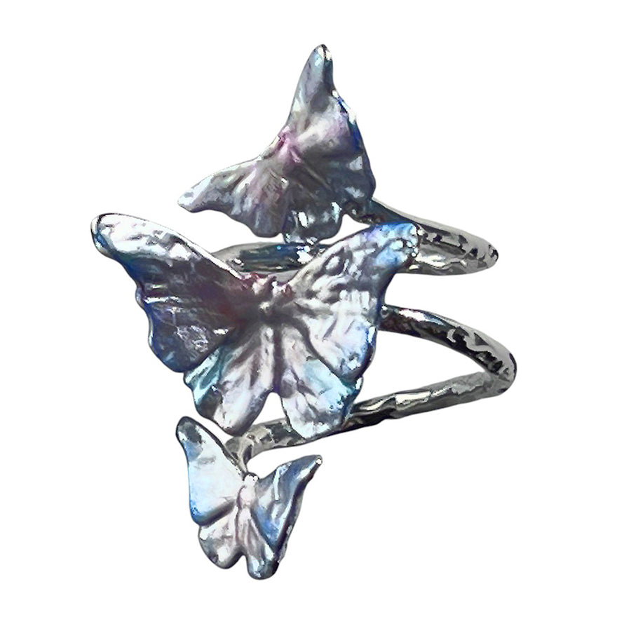 Boogzel Apparel Butterfly Iridescent Ring