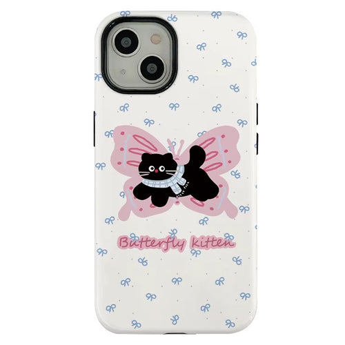 Boogzel Apparel Butterfly Kitten iPhone Case