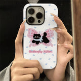 Boogzel Apparel Butterfly Kitten iPhone Case, view 2