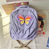 Boogzel Apparel Butterfly Lavender Backpack, view 4