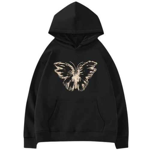 Boogzel Apparel Butterfly Print Aesthetic Hoodie