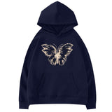 Boogzel Apparel Butterfly Print Aesthetic Hoodie, view 3