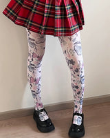 Boogzel Apparel Butterfly Print Tights, view 3