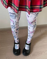 Boogzel Apparel Butterfly Print Tights, view 4