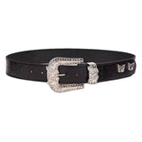 Boogzel Apparel Butterfly Rhinestone Y2K Belt, view 2