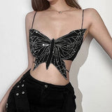 Boogzel Apparel Butterfly-Shaped Backless Top, view 5