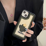 Boogzel Apparel Cactus Embroidered iPhone Case, view 2