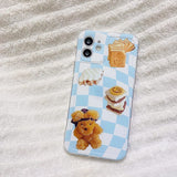 Boogzel Apparel Cake Checkerboard iPhone Case, view 2