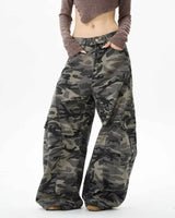Boogzel Apparel Camouflage Baggy Cargo Pants, view 2