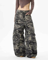 Boogzel Apparel Camouflage Baggy Cargo Pants, view 3