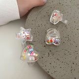 Boogzel Apparel Candy Beads Clear Rings, view 5