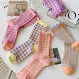 Boogzel Apparel Candy Fairy Plaid Socks, view 2