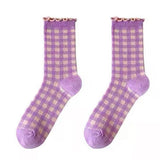 Boogzel Apparel Candy Fairy Plaid Socks, view 3