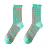 Boogzel Apparel Candy Fairy Plaid Socks, view 4