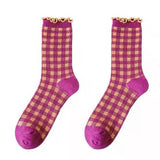 Boogzel Apparel Candy Fairy Plaid Socks, view 6