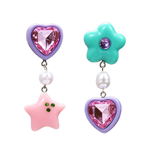 Boogzel Apparel Candy Heart Drop Earrings